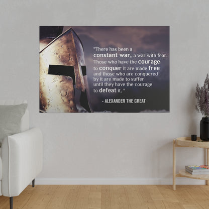 Stoic Warrior Canvas - Conquer Fear