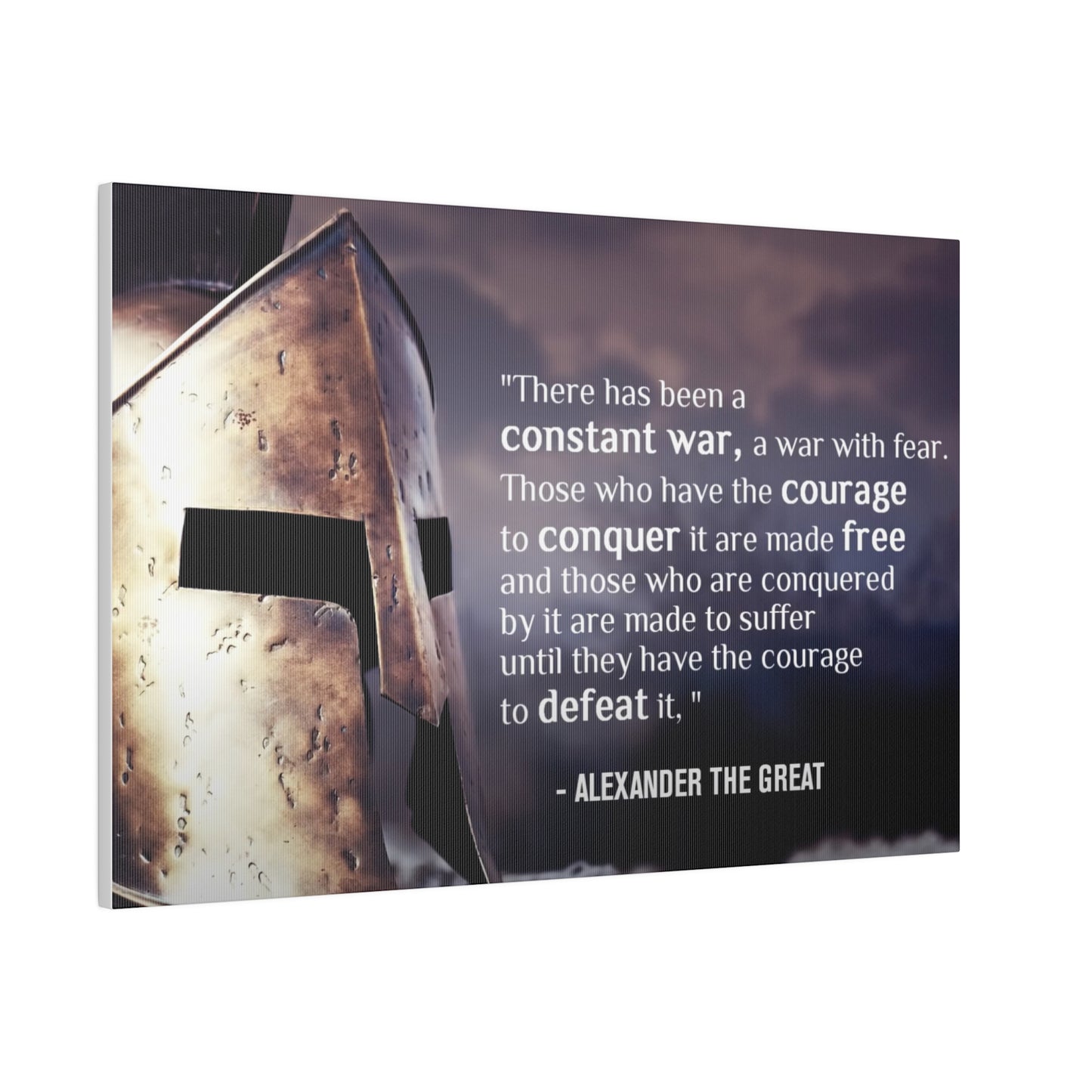 Stoic Warrior Canvas - Conquer Fear