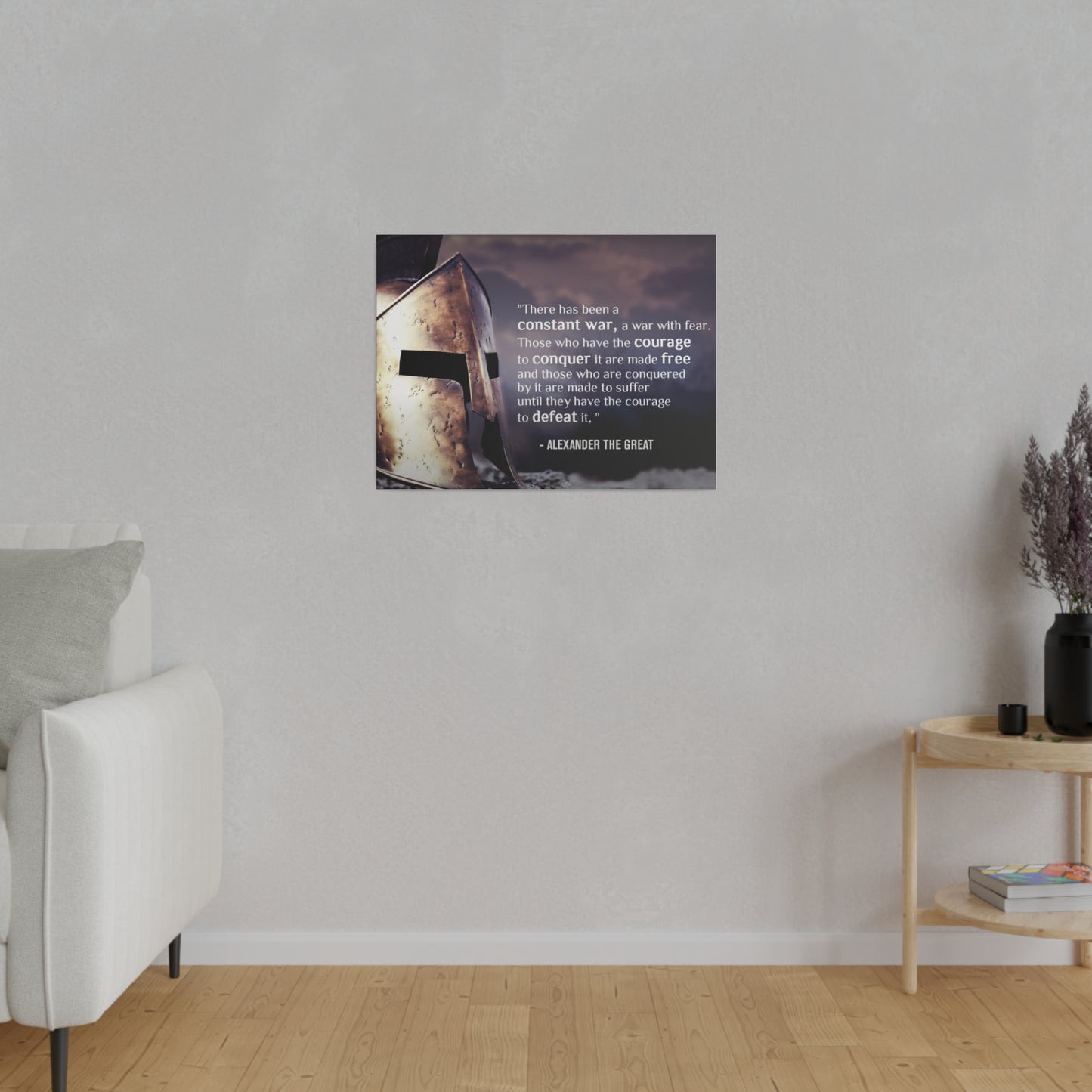 Stoic Warrior Canvas - Conquer Fear