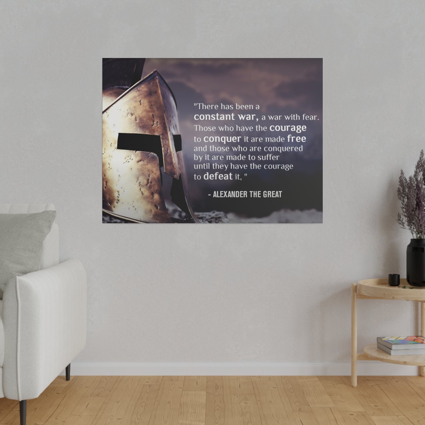 Stoic Warrior Canvas - Conquer Fear