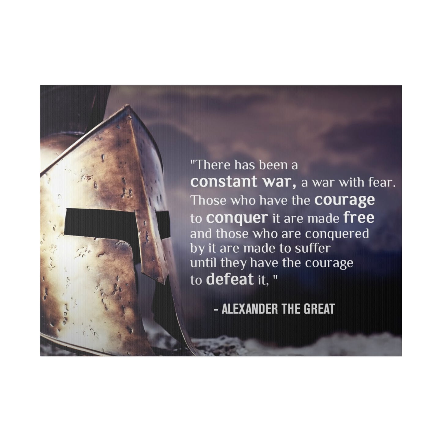 Stoic Warrior Canvas - Conquer Fear