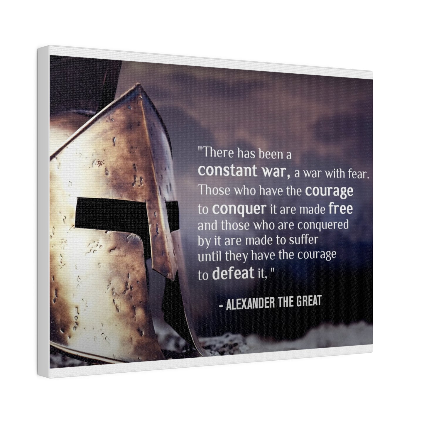 Stoic Warrior Canvas - Conquer Fear