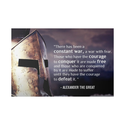 Stoic Warrior Canvas - Conquer Fear