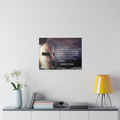 Stoic Warrior Canvas - Conquer Fear