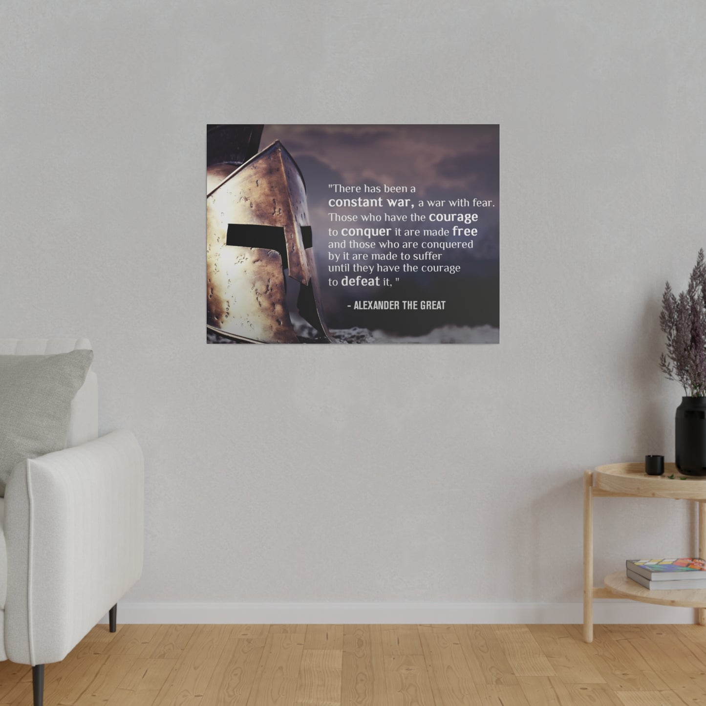 Stoic Warrior Canvas - Conquer Fear