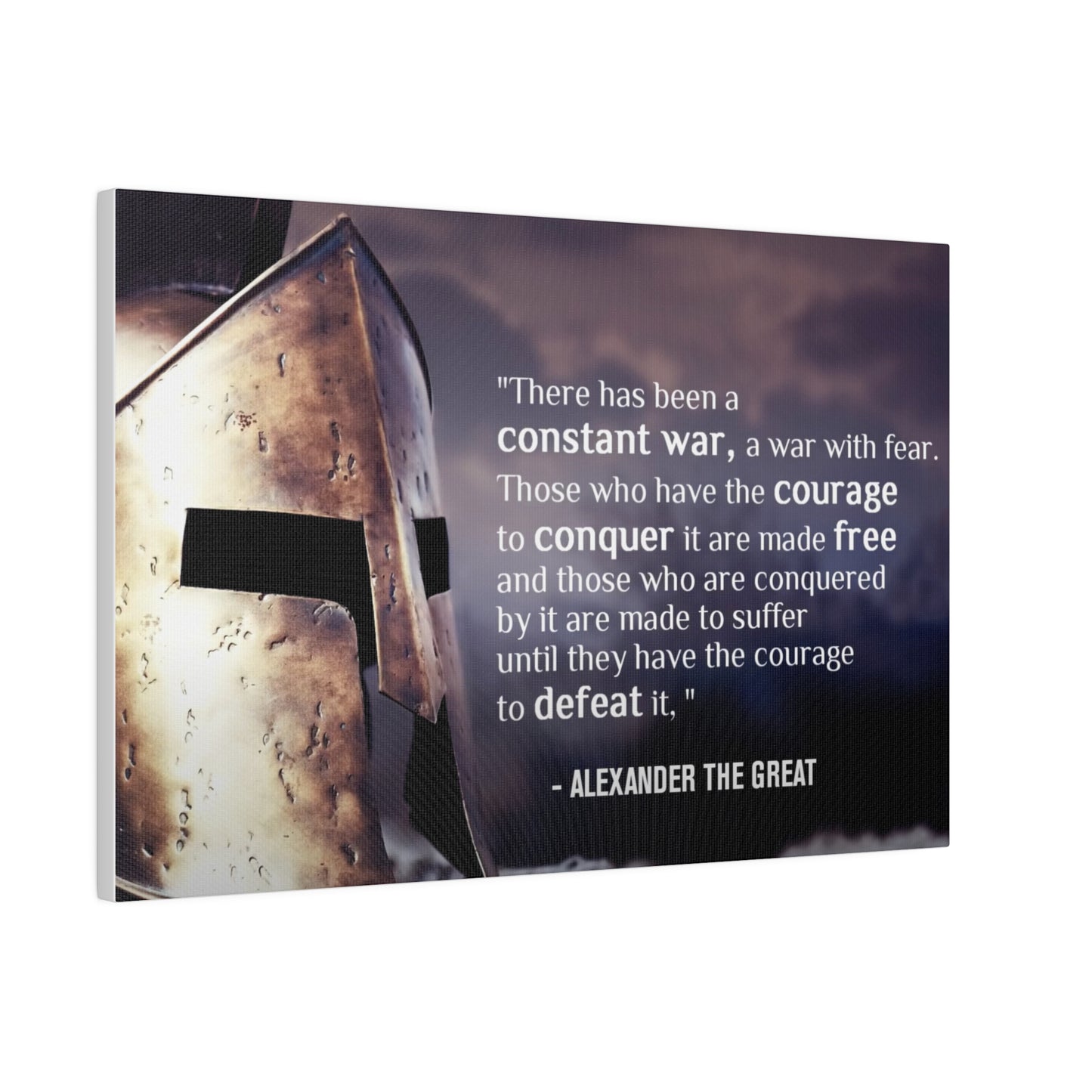 Stoic Warrior Canvas - Conquer Fear