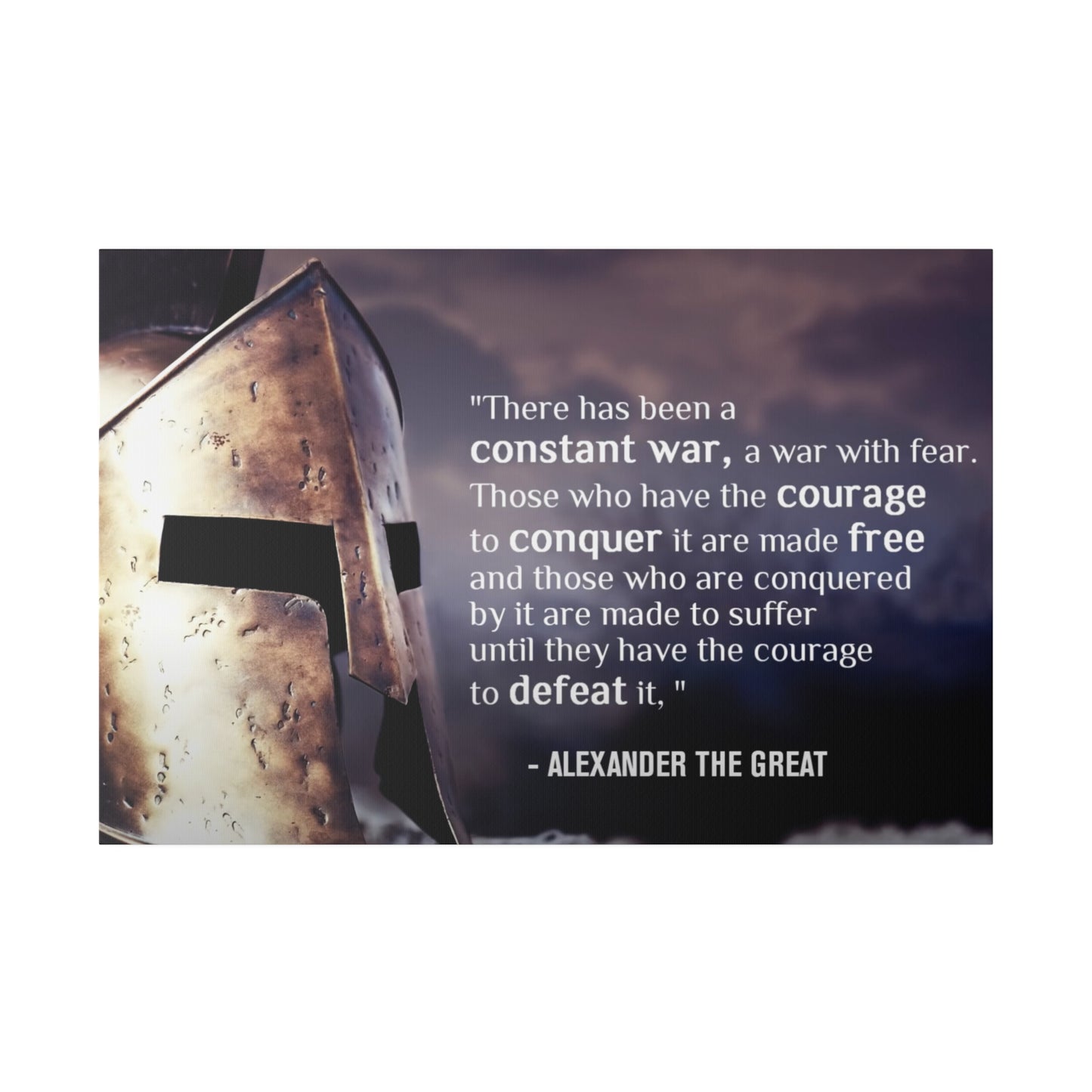 Stoic Warrior Canvas - Conquer Fear