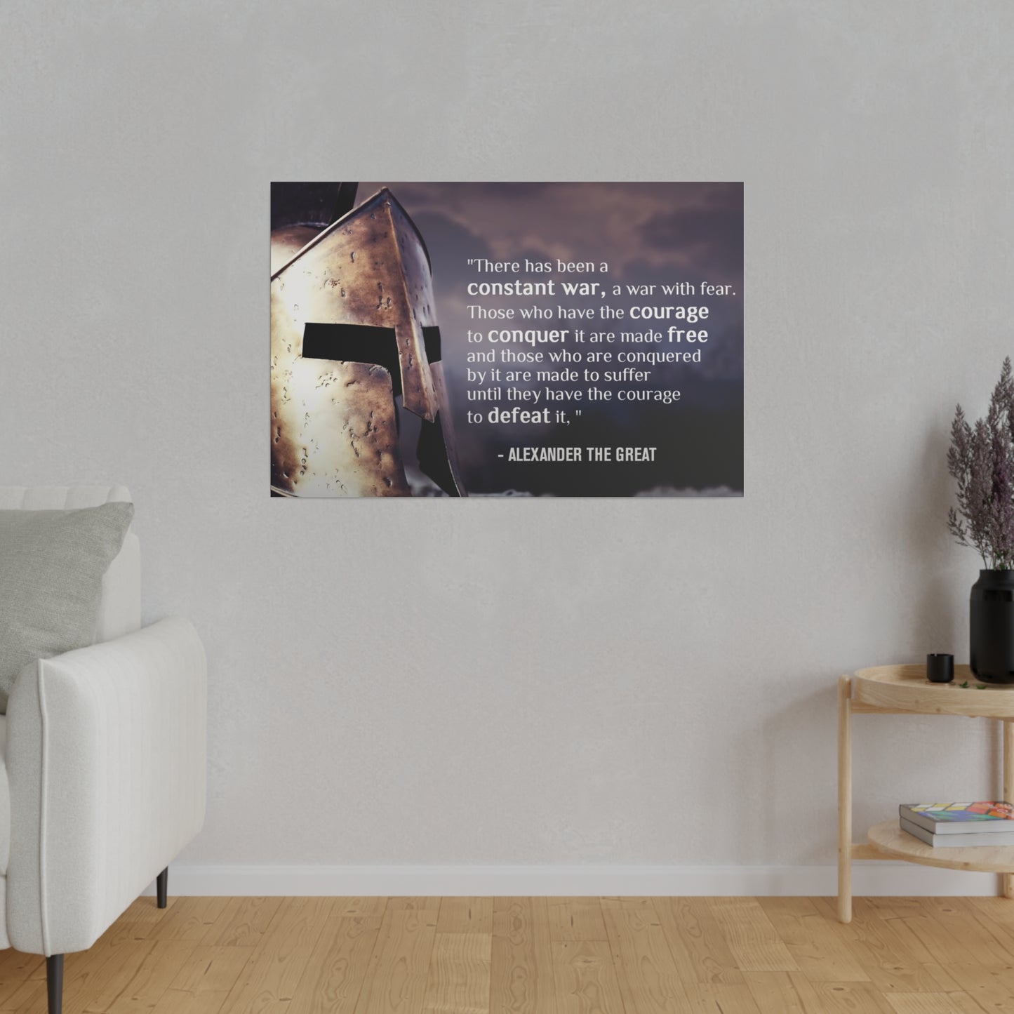 Stoic Warrior Canvas - Conquer Fear