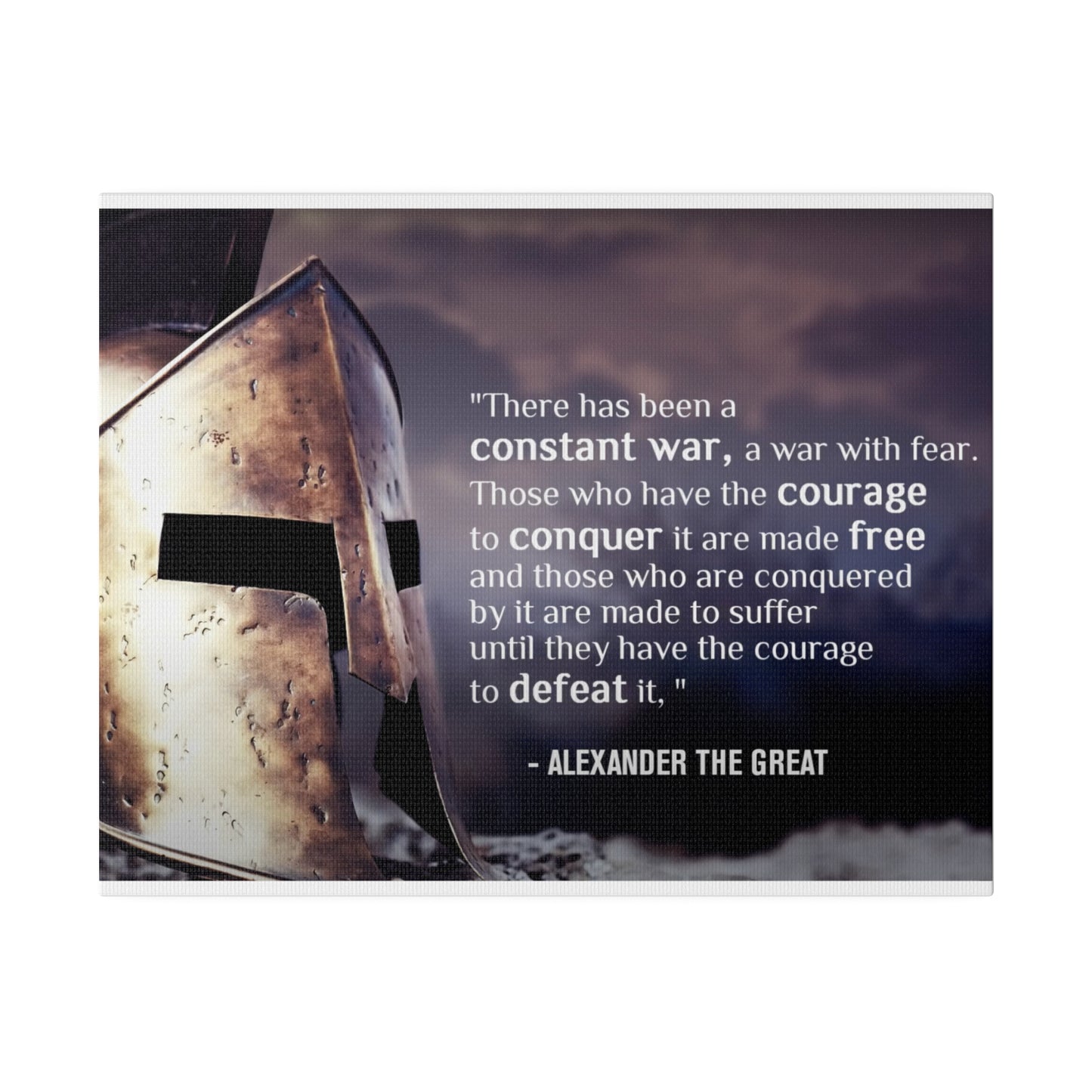 Stoic Warrior Canvas - Conquer Fear