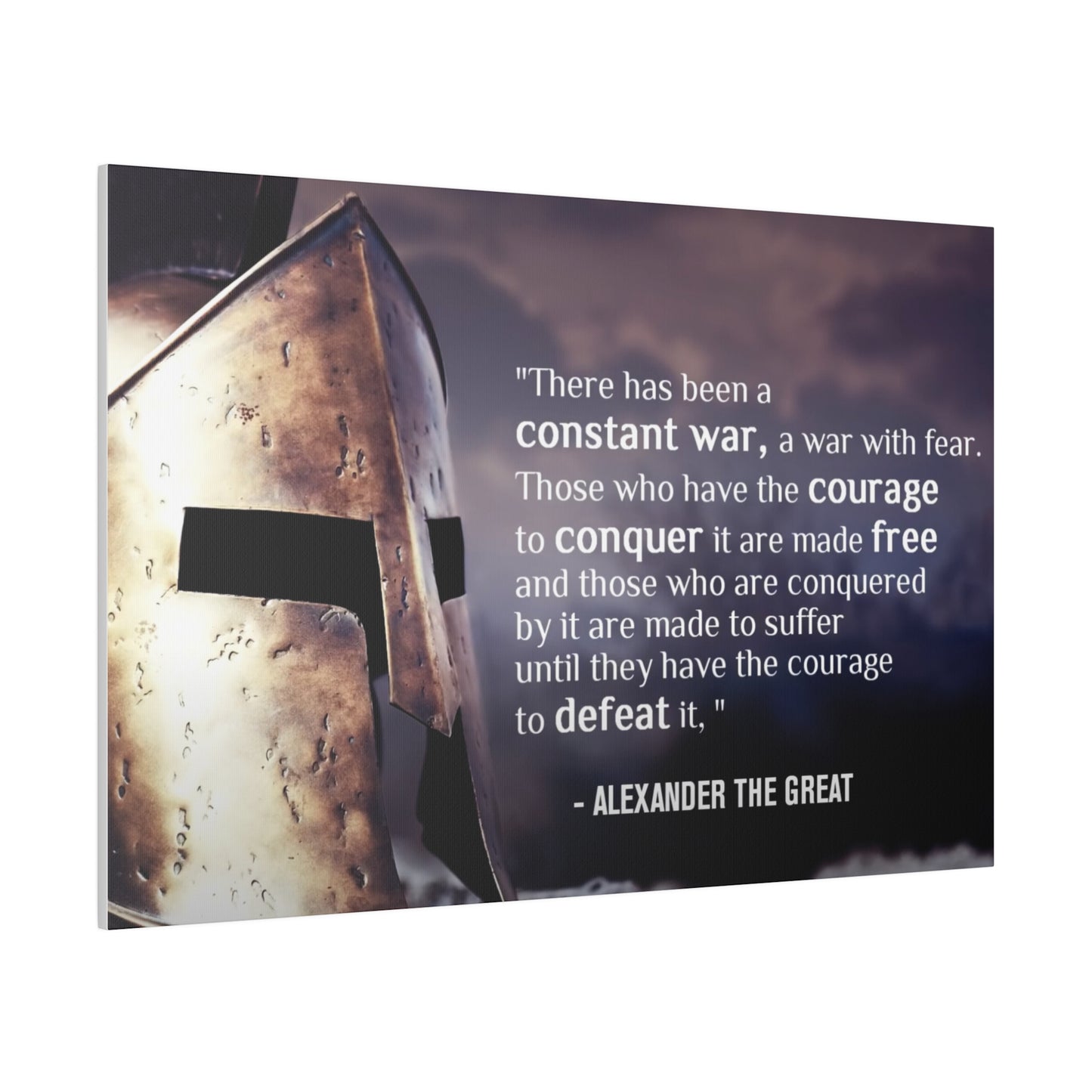 Stoic Warrior Canvas - Conquer Fear