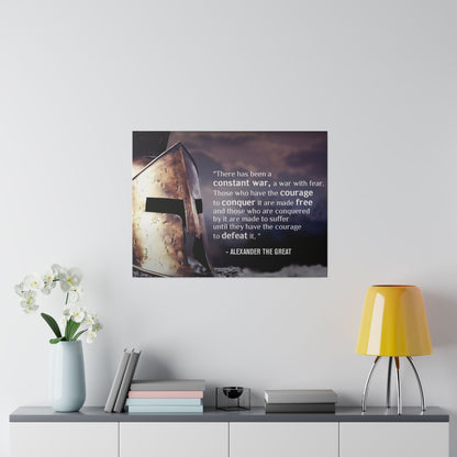 Stoic Warrior Canvas - Conquer Fear