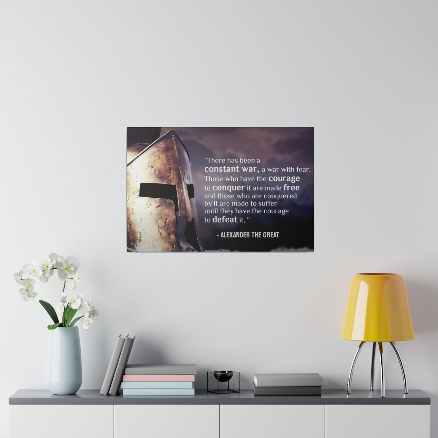 Stoic Warrior Canvas - Conquer Fear