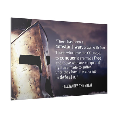 Stoic Warrior Canvas - Conquer Fear