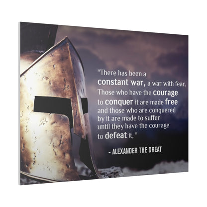 Stoic Warrior Canvas - Conquer Fear