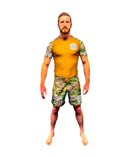 Marshal Coyote Brown/Camo Rashguard