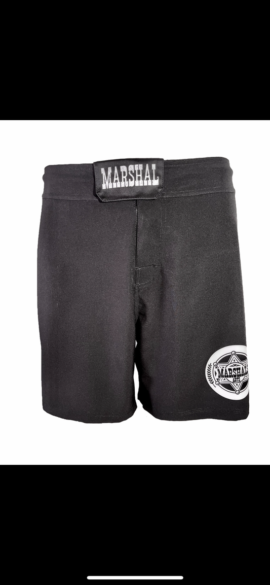 Durable Black No-Gi Grappling Shorts with 4-Way Stretch Fabric