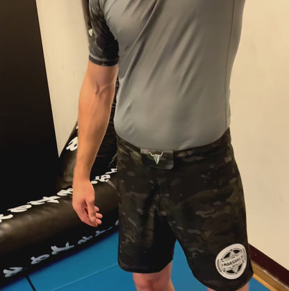 Marshal Black Camo Shorts